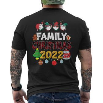Matching Family Christmas 2022 Team Santa Elf Squad Pajamas V2 Mens Back Print T-shirt - Thegiftio UK
