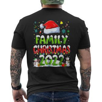 Matching Family Christmas 2022 Team Santa Elf Squad Pajamas V95 Mens Back Print T-shirt - Thegiftio UK