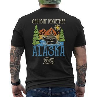 Matching Family Friends Group Alaska Cruise Together 2024 Men's T-shirt Back Print | Mazezy