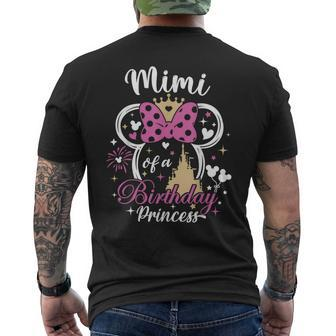 Matching Family Mimi Of The Birthday Princess Men's T-shirt Back Print | Mazezy AU
