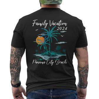 Matching Family Vacation 2024 Florida Panama City Beach Men's T-shirt Back Print | Mazezy