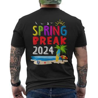 Matching Group Spring Break 2024 Family Vacation Vintage Men's T-shirt Back Print - Seseable