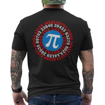 Mathematician Captain Pi Superhero Math Nerd Geek Pi Day Men's T-shirt Back Print - Thegiftio UK