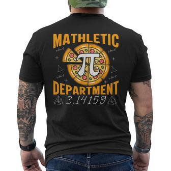 Mathletic Department 314159 Pi Day Math Teacher Men's T-shirt Back Print - Monsterry DE