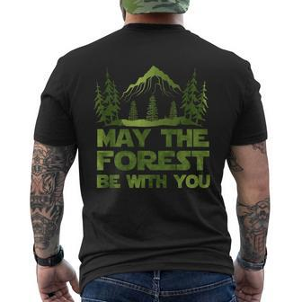 May The Forest Be With You Mens Back Print T-shirt - Thegiftio UK