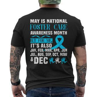 May Is National Foster Care Awareness Month T Men's T-shirt Back Print - Monsterry
