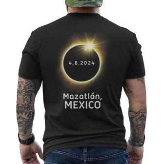 Mazatlan Mexico Total Solar Eclipse 2024 Totality 4824 Men's T-shirt Back Print - Seseable