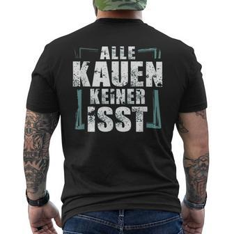 Mdma Techno Molly Slogan Alle Kauen Keine Isst T-Shirt mit Rückendruck - Seseable