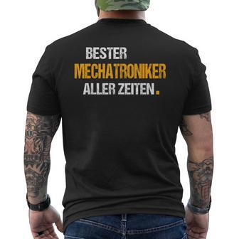 Mechatroniker Bester Mechatroniker Beruf German Language T-Shirt mit Rückendruck - Seseable
