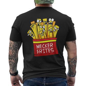 Mecker Frites Meckerfritze Scolding Fries T-Shirt mit Rückendruck - Seseable