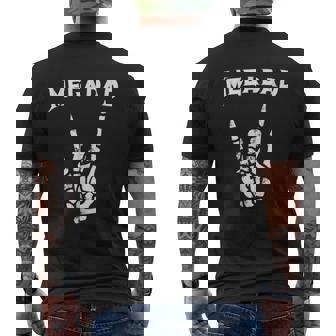 Megadad Heavy Metal Hand Sign Mens Back Print T-shirt - Thegiftio