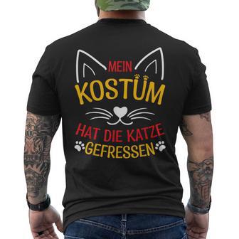 Mein Kostüm Hat Die Katze Gefresen T-Shirt mit Rückendruck - Seseable