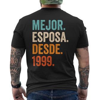 Mejor Esposa Desde 1999 25 Aniversario De Boda 25 Años Camiseta Hombre Estampado Espalda - Regaloses
