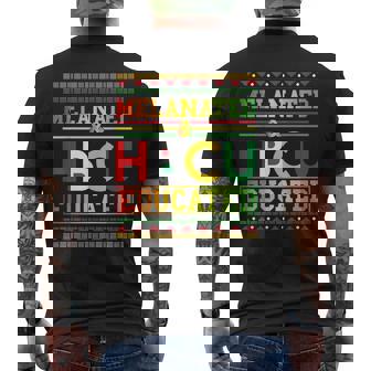 Melanated And Hbcu Educated Junenth Graduate Student Men's T-shirt Back Print - Thegiftio