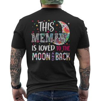 This Memaw Is Loved To The Moon And Back For Memaw Men's T-shirt Back Print - Monsterry DE