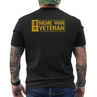 Meme War Veteran Veterans Day Mens Back Print T-shirt | Mazezy