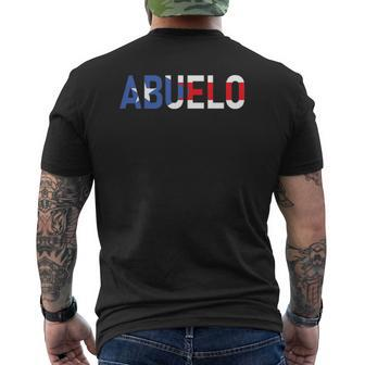Mens Abuelo Puerto Rico Flag Puerto Rican Pride Father's Day Mens Back Print T-shirt | Mazezy UK