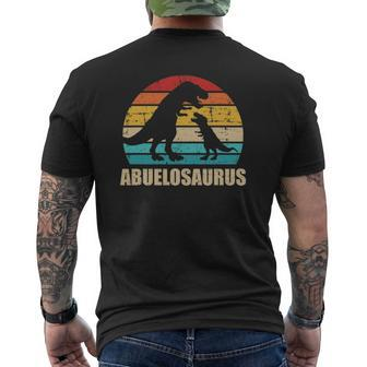 Mens Abuelosaurus Vintage Retro Para Abuelo Mens Back Print T-shirt | Mazezy UK