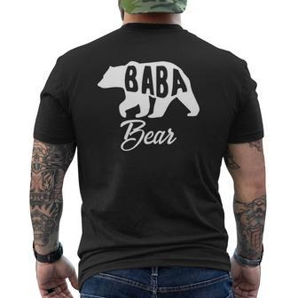 Mens Bapa Bear Great For Papa Dad Father Mens Back Print T-shirt | Mazezy