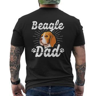 Mens Beagle Dad Dog Owner Dog Dad Beagle Mens Back Print T-shirt | Mazezy