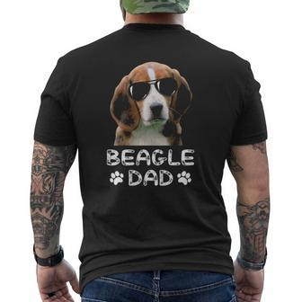 Mens Beagle Dadfunny Beagle Dad Lover Mens Back Print T-shirt | Mazezy