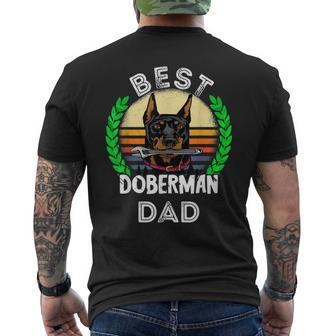 Mens Best Doberman Dad Mechanic Dog Pinscher Papa Dobie Father Mens Back Print T-shirt - Thegiftio UK