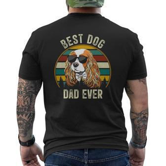 Mens Best Dog Dad Ever Cavalier King Charles Spaniel Mens Back Print T-shirt | Mazezy