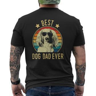 Mens Best Dog Dad Ever Dachshund Father's Day Mens Back Print T-shirt | Mazezy