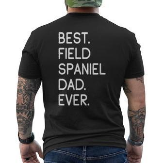 Mens Best Field Spaniel Dad Ever Mens Back Print T-shirt | Mazezy
