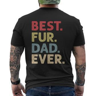 Mens Best Fur Dad Ever For Men Cat Daddy Or Dog Father Mens Back Print T-shirt - Thegiftio