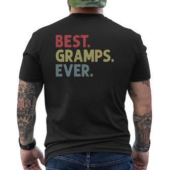 Mens Best Gramps Ever For Grandpa Grandfather From Grandkids Mens Back Print T-shirt | Mazezy CA
