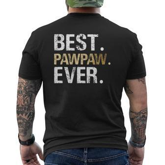 Mens Best Pawpaw Ever Graphic Great Fathers Day Grandparent Mens Back Print T-shirt | Mazezy CA