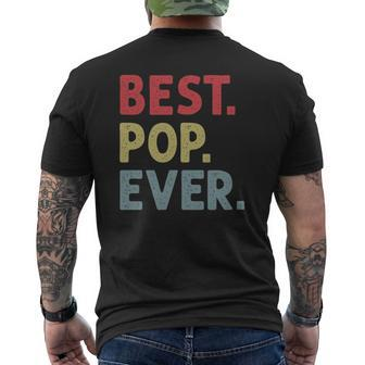 Mens Best Pop Ever For Grandpa Or Dad Mens Back Print T-shirt | Mazezy AU