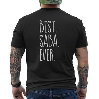 Mens Best Saba Ever Mens Back Print T-shirt | Mazezy