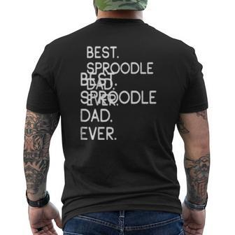 Mens Best Sproodle Dad Ever Mens Back Print T-shirt | Mazezy