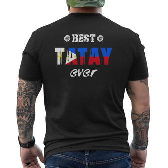 Mens Best Tatay Ever Filipino Father Mens Back Print T-shirt | Mazezy