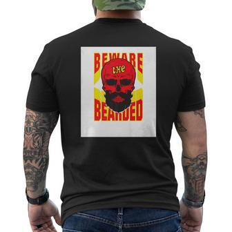 Mens Beware The Bearded Beard Lovers Dont Shave Mens Back Print T-shirt - Thegiftio UK