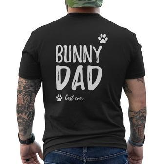 Mens Bunny Dog Dad Best Ever Idea Mens Back Print T-shirt | Mazezy