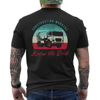 Mens Construction Worker Saying For A Construction Truck Driver V3 Mens Back Print T-shirt - Thegiftio UK
