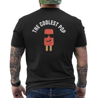 Mens The Coolest Pop Dad Fathers Day Mens Back Print T-shirt | Mazezy