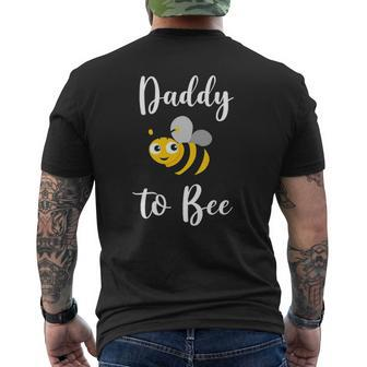Mens Daddy To Bee Baby Shower Gender Reveal Announcements Dad Mens Back Print T-shirt | Mazezy DE