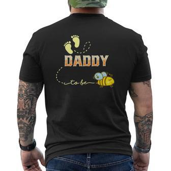 Mens Daddy To Bee Soon To Be Dad For New Daddy Mens Back Print T-shirt | Mazezy
