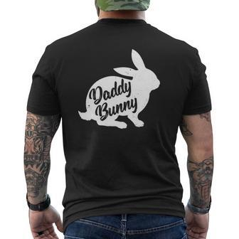 Mens Daddy Bunny For Dad Father Family Matching Easter Mens Back Print T-shirt | Mazezy