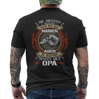 Men's Die Msten Menschen Nnen Mich Opa Die Most Pen Black S T-Shirt mit Rückendruck - Seseable
