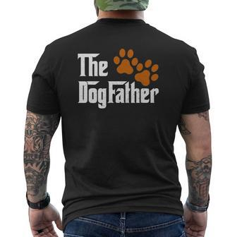 Mens Dog-Father Dad Daddy Papa Pops Father's Day Idea Mens Back Print T-shirt | Mazezy