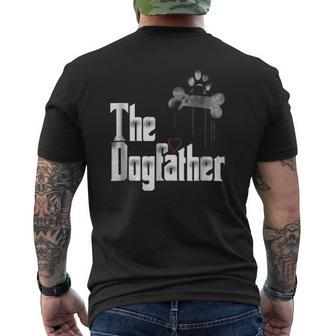 Mens The Dogfather Dad Father's Day Tee Mens Back Print T-shirt | Mazezy UK