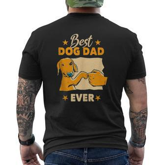 Mens Dogs And Dog Dad Best Friends Father Men Mens Back Print T-shirt | Mazezy
