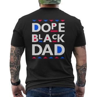 Mens Dope Black Dad Dope Black Far Mens Back Print T-shirt | Mazezy