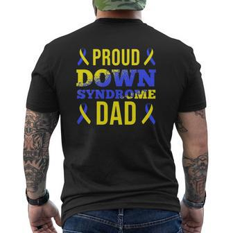 Mens Down Syndrome Dad Down Syndrome Day Mens Back Print T-shirt | Mazezy