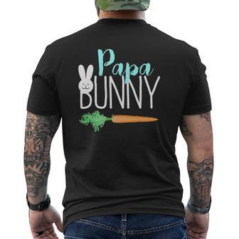 Mens Easter Papa Bunny Family Couples Mens Back Print T-shirt | Mazezy